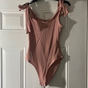 shein body suit, with tie straps